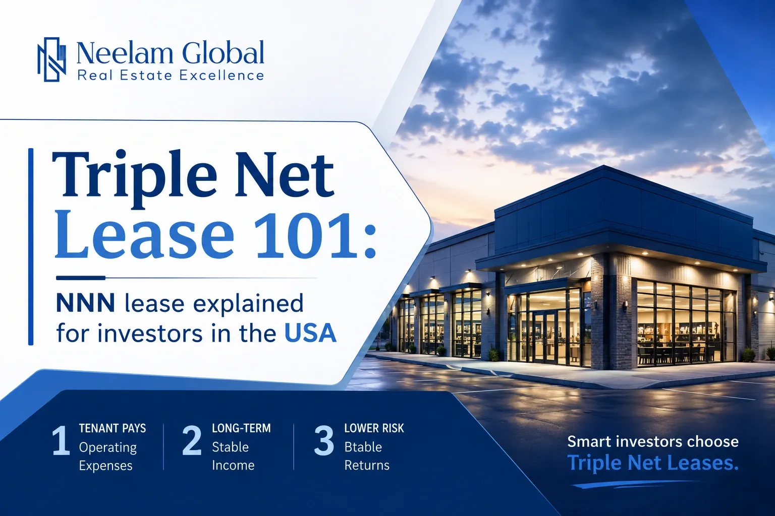 Triple Net Lease NNN investment property