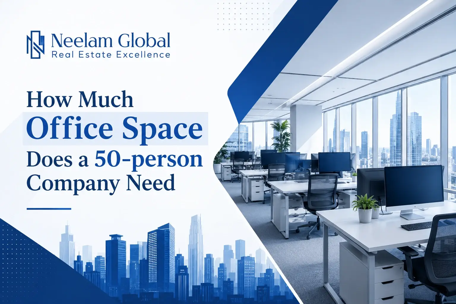 Office space for a 50-person company