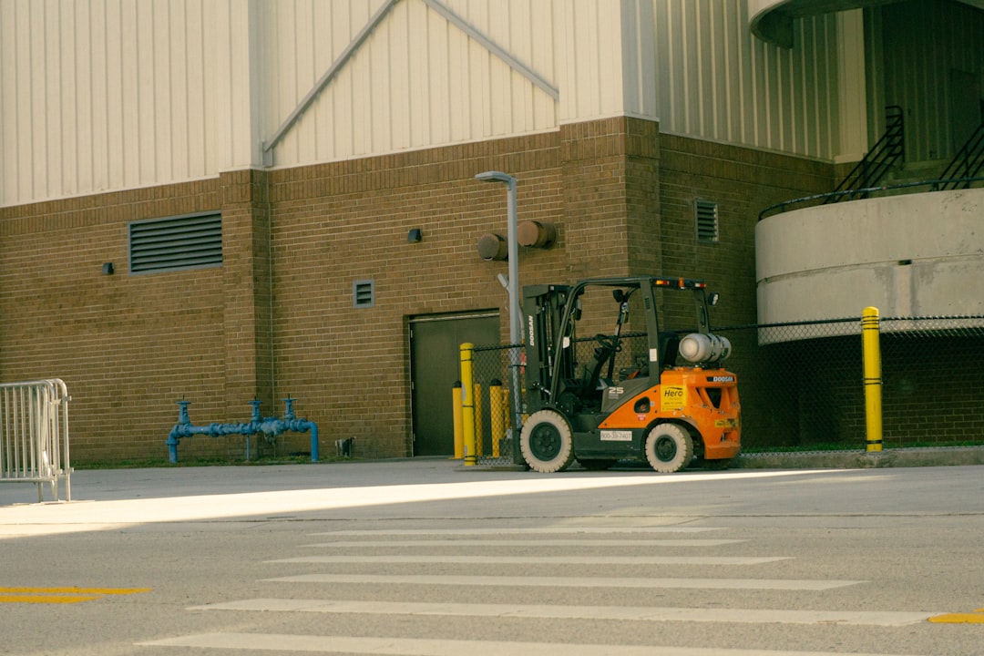 Industrial warehouse and distribution center with truck loading dock