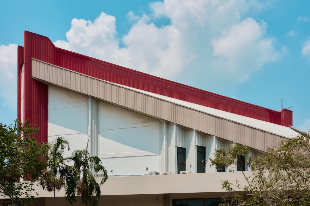 Modern industrial and office building exterior
